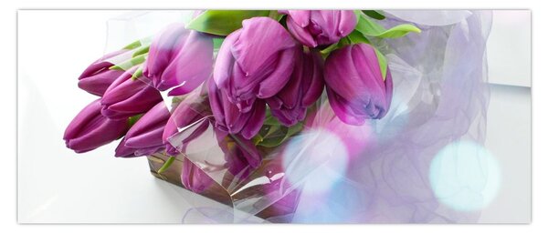 Obraz - kytice tulipánov (120x50 cm)