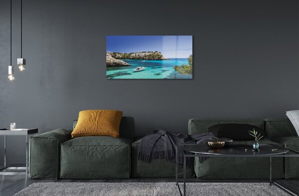 Sklenený obraz Španielsko Cliffs morské pobrežie 100x50 cm 2 Prívesky