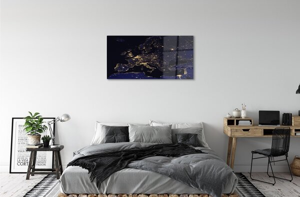 Obraz na skle sky mapa svetle 120x60 cm 2 Prívesky