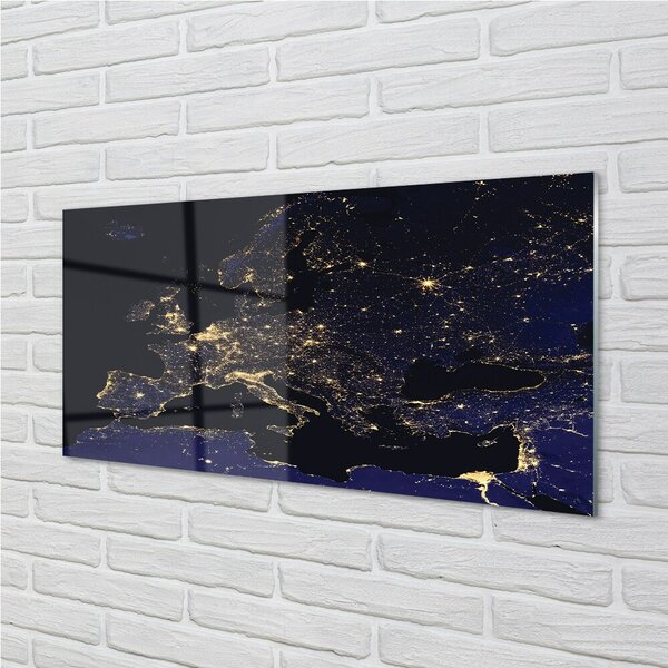 Obraz na skle sky mapa svetle 120x60 cm 2 Prívesky
