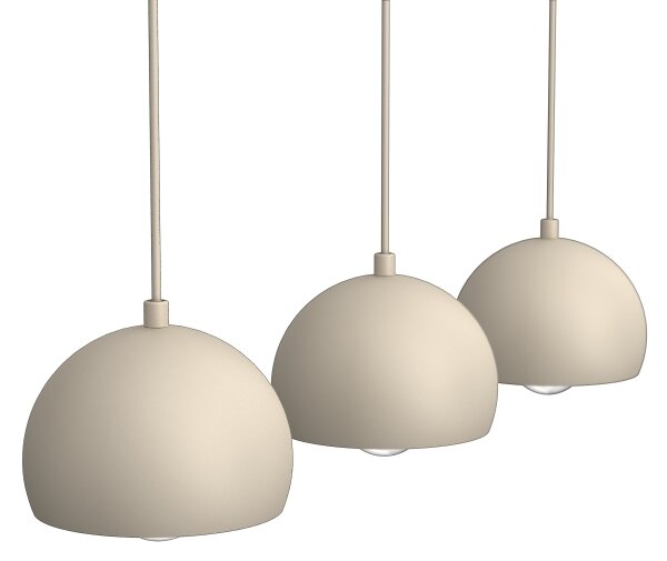 Závesný luster na kábli SOOL 3xE27/15W/230V béžový