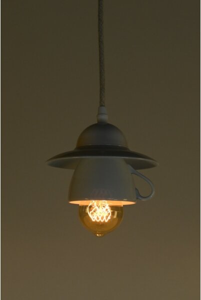 Bohemia-Design - Porcelánový luster na lanku 1xE27/60W/230V