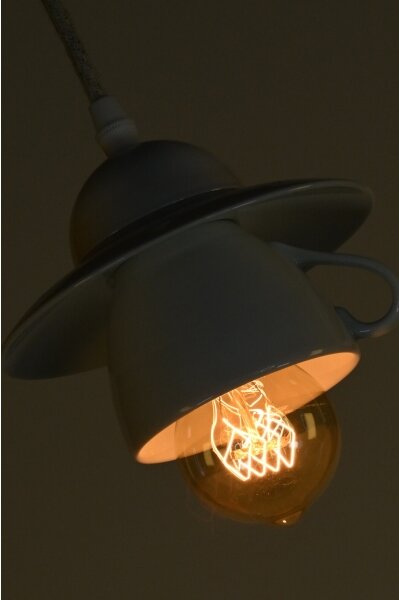 Bohemia-Design - Porcelánový luster na lanku 1xE27/60W/230V