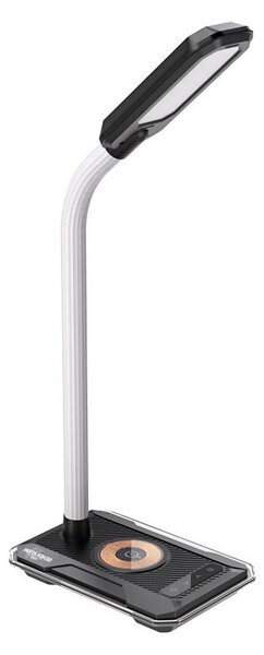 Immax 08989L - LED RGBW Stmievateľná stolná lampa s Qi nabíjaním 30W/230V čierna