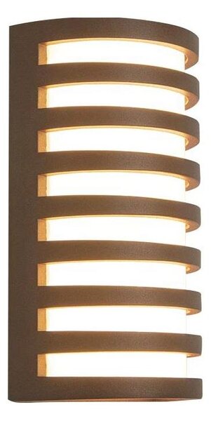 Zambelis E341 - LED Vonkajšie nástenné svietidlo LED/10W/230V 3000K IP65 hnedá