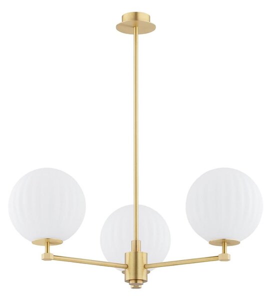 Argon 6307 - Luster na tyči PALOMA 3xE14/7W/230V zlatá/biela