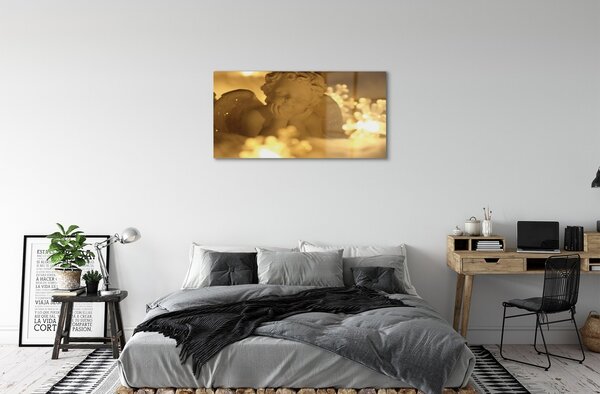 Sklenený obraz Ležiaci anjel svetla 100x50 cm 2 Prívesky