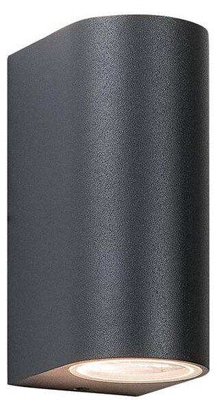 Zambelis E122 - Vonkajšie nástenné svietidlo 2xGU10/15W/230V IP54 antracit