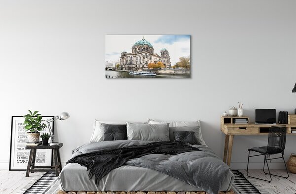 Sklenený obraz Nemecko Berlin Cathedral River 100x50 cm 2 Prívesky