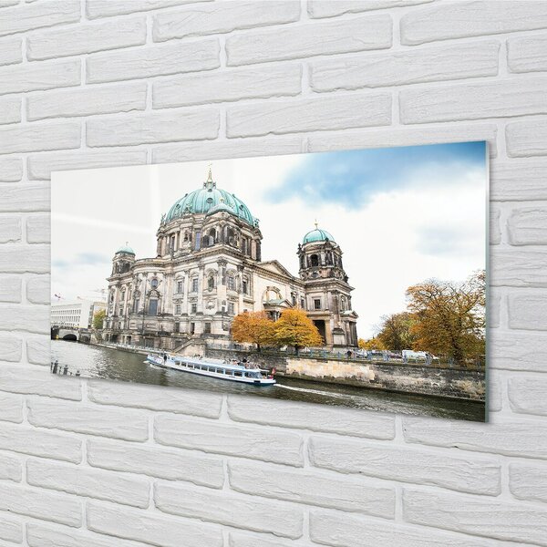 Sklenený obraz Nemecko Berlin Cathedral River 100x50 cm 2 Prívesky