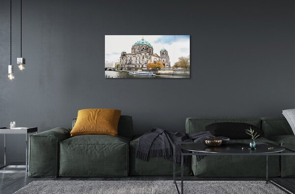 Sklenený obraz Nemecko Berlin Cathedral River 100x50 cm 2 Prívesky