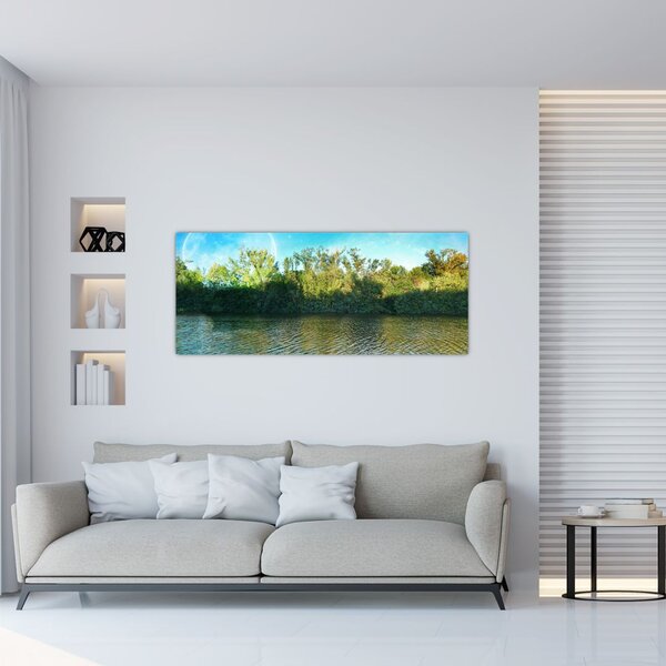 Obraz - jazero (120x50 cm)
