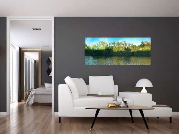 Obraz - jazero (120x50 cm)