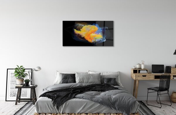 Sklenený obraz farebné fraktály 100x50 cm 2 Prívesky