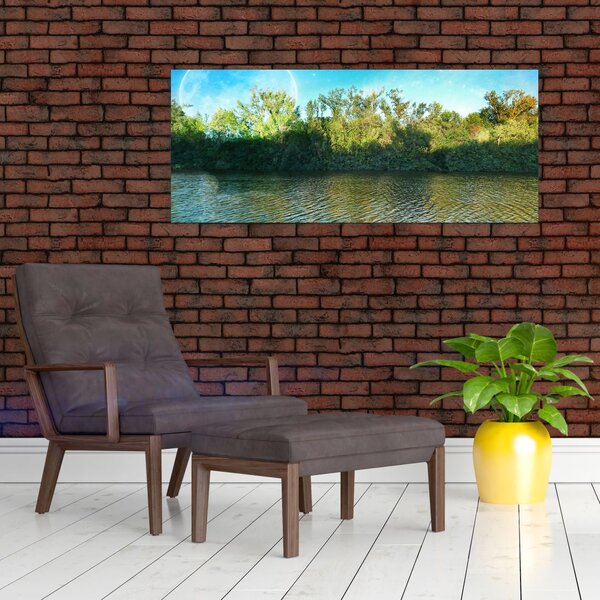 Obraz - jazero (120x50 cm)