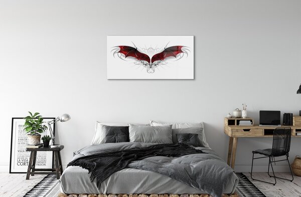 Sklenený obraz drakom krídla 100x50 cm 2 Prívesky
