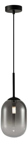 Luster na lanku ALIAS 1xG9/8W/230V pr. 12 cm čierna/šedá