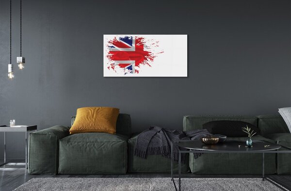 Sklenený obraz Vlajka Veľkej Británie 100x50 cm 2 Prívesky
