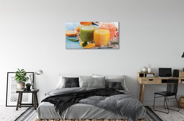 Obraz na skle Koktaily farebných skiel 100x50 cm 2 Prívesky