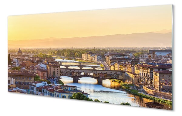 Sklenený obraz Taliansko Sunrise panoráma 100x50 cm 2 Prívesky