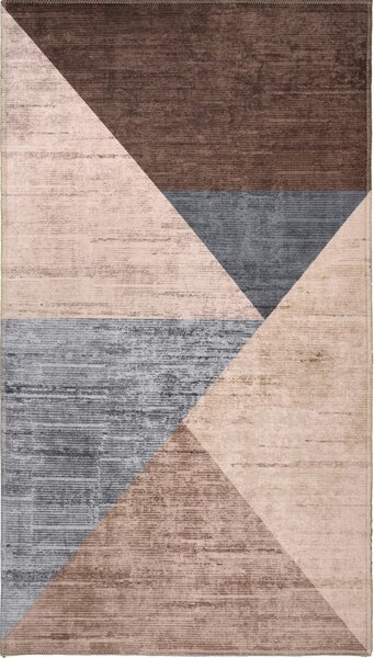 Hnedo-béžový prateľný koberec 150x80 cm - Vitaus