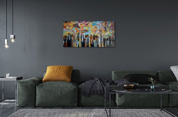 Obraz na skle kefy Mazy 120x60 cm 4 Prívesky