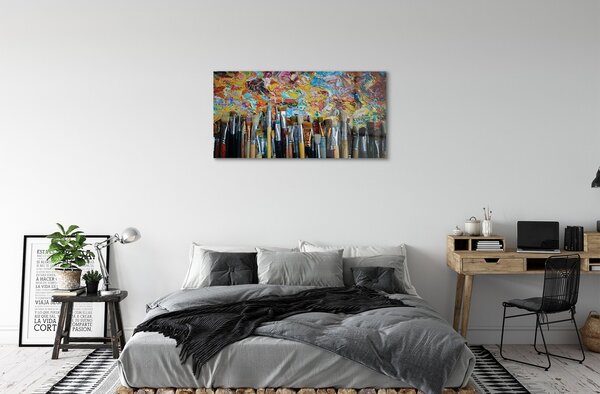 Obraz na skle kefy Mazy 120x60 cm 4 Prívesky