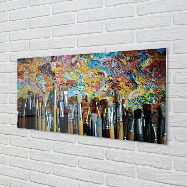 Obraz na skle kefy Mazy 120x60 cm 4 Prívesky