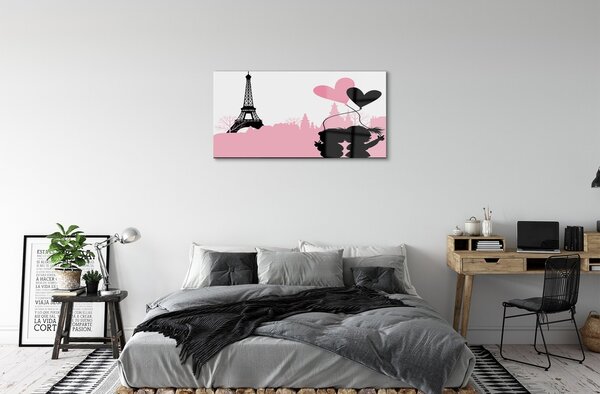 Obraz na skle Srdcom mestskej veže 100x50 cm 2 Prívesky