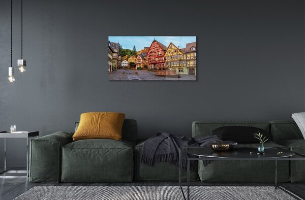 Sklenený obraz Germany Staré Mesto Bavorsko 100x50 cm 2 Prívesky