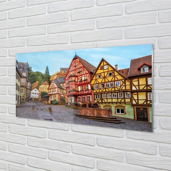 Sklenený obraz Germany Staré Mesto Bavorsko 100x50 cm 2 Prívesky