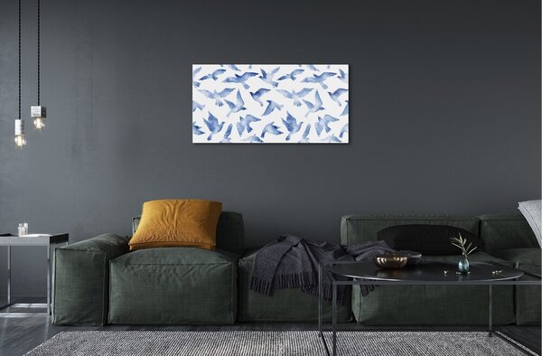 Sklenený obraz maľované vtáky 100x50 cm 2 Prívesky