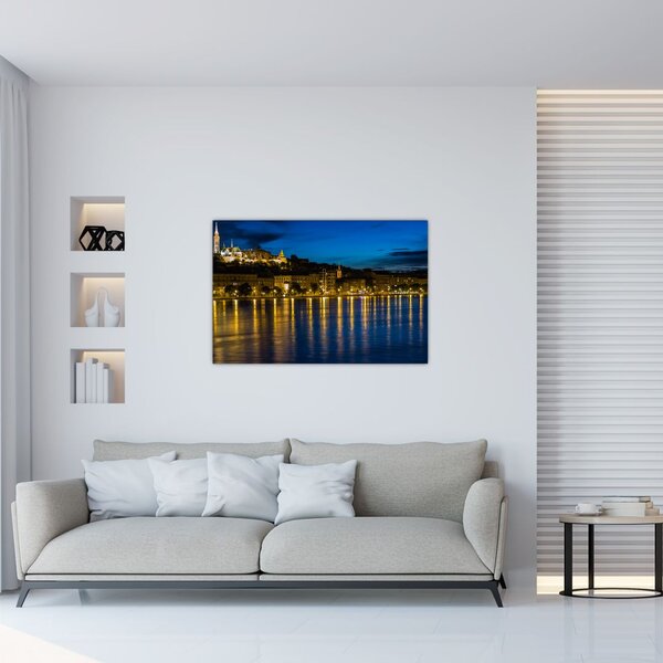 Obraz nočného mesta (90x60 cm)