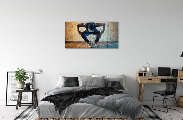Sklenený obraz Muž hip-hop 100x50 cm 2 Prívesky