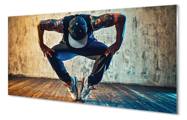 Sklenený obraz Muž hip-hop 100x50 cm 2 Prívesky