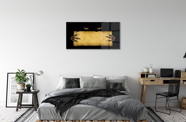 Sklenený obraz Card oči prsty 100x50 cm 2 Prívesky