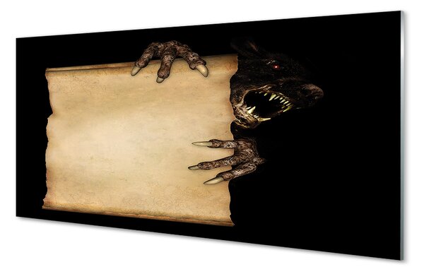 Sklenený obraz Karta hrozná forma 100x50 cm 2 Prívesky