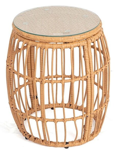 Okrúhly záhradný odkladací stolík z umelého ratanu ø 47 cm Vistdal - Essentials