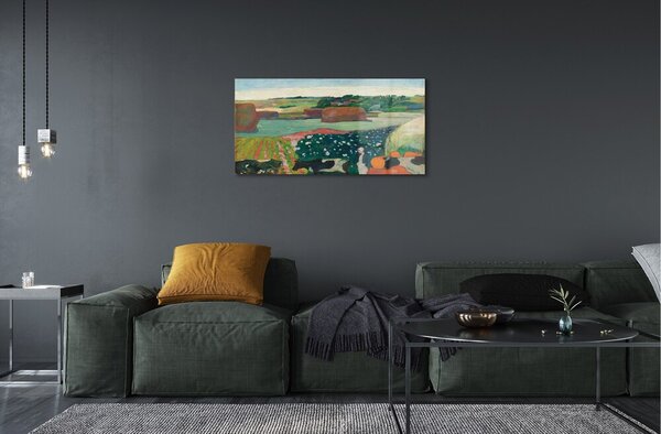 Obraz na skle Art maľované pohľad vidieka 100x50 cm 2 Prívesky