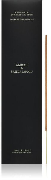 Cereria Mollá Boutique Amber & Sandalwood vonné tyčinky 20 ks