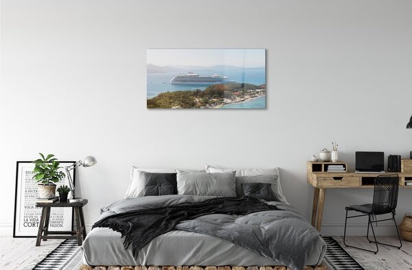 Obraz na skle Island loď salašnícky morská 100x50 cm 2 Prívesky