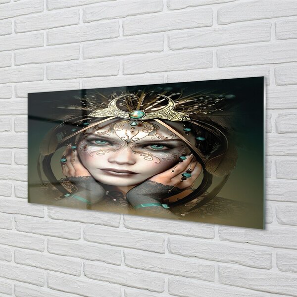 Sklenený obraz Ženské modré oči 100x50 cm 2 Prívesky