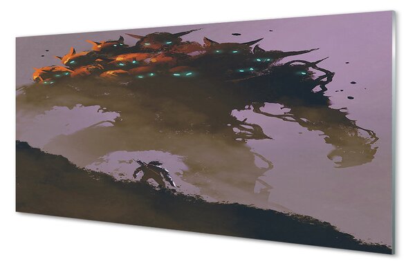 Sklenený obraz Muž hrozný charakter hlavy 100x50 cm 2 Prívesky