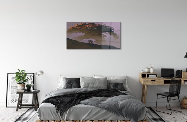 Sklenený obraz Muž hrozný charakter hlavy 100x50 cm 2 Prívesky