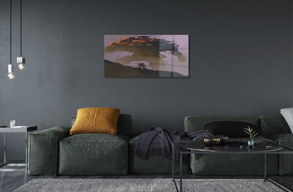 Sklenený obraz Muž hrozný charakter hlavy 100x50 cm 2 Prívesky