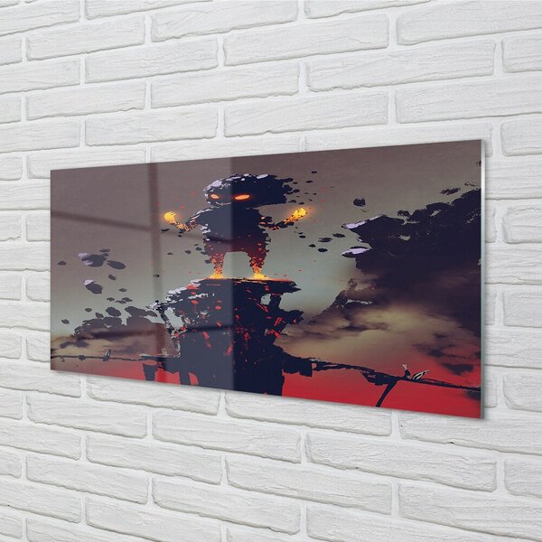 Sklenený obraz Formulár dym oheň 100x50 cm 2 Prívesky