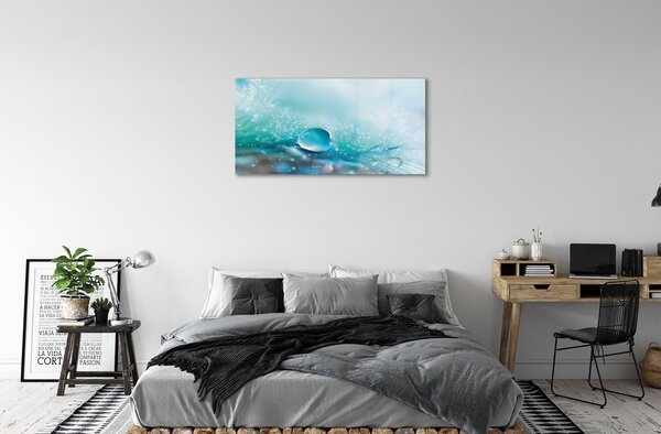 Obraz na skle Kvapky makro abstrakciu 100x50 cm 2 Prívesky