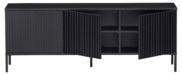 MUZZA TV skrinka gravure 150 x 56 cm čierna