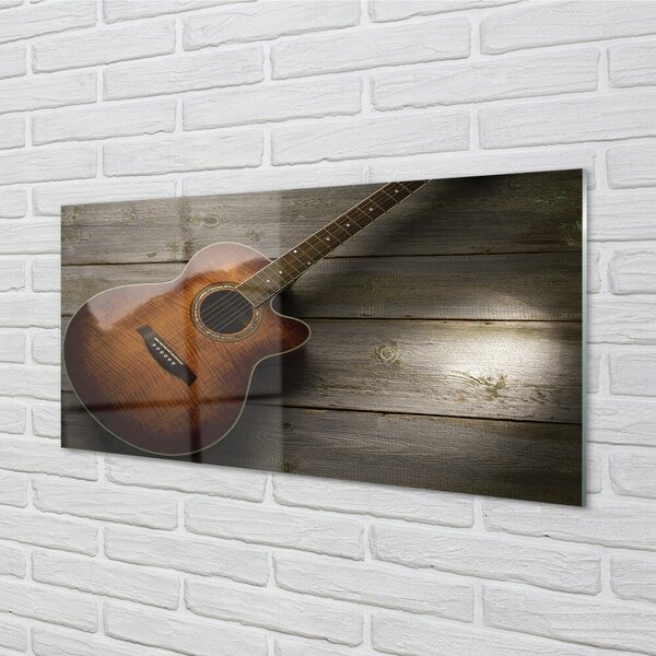 Obraz na skle gitara 100x50 cm 2 Prívesky