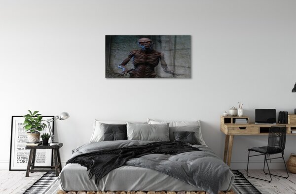 Sklenený obraz Strašná postava v budove 100x50 cm 2 Prívesky